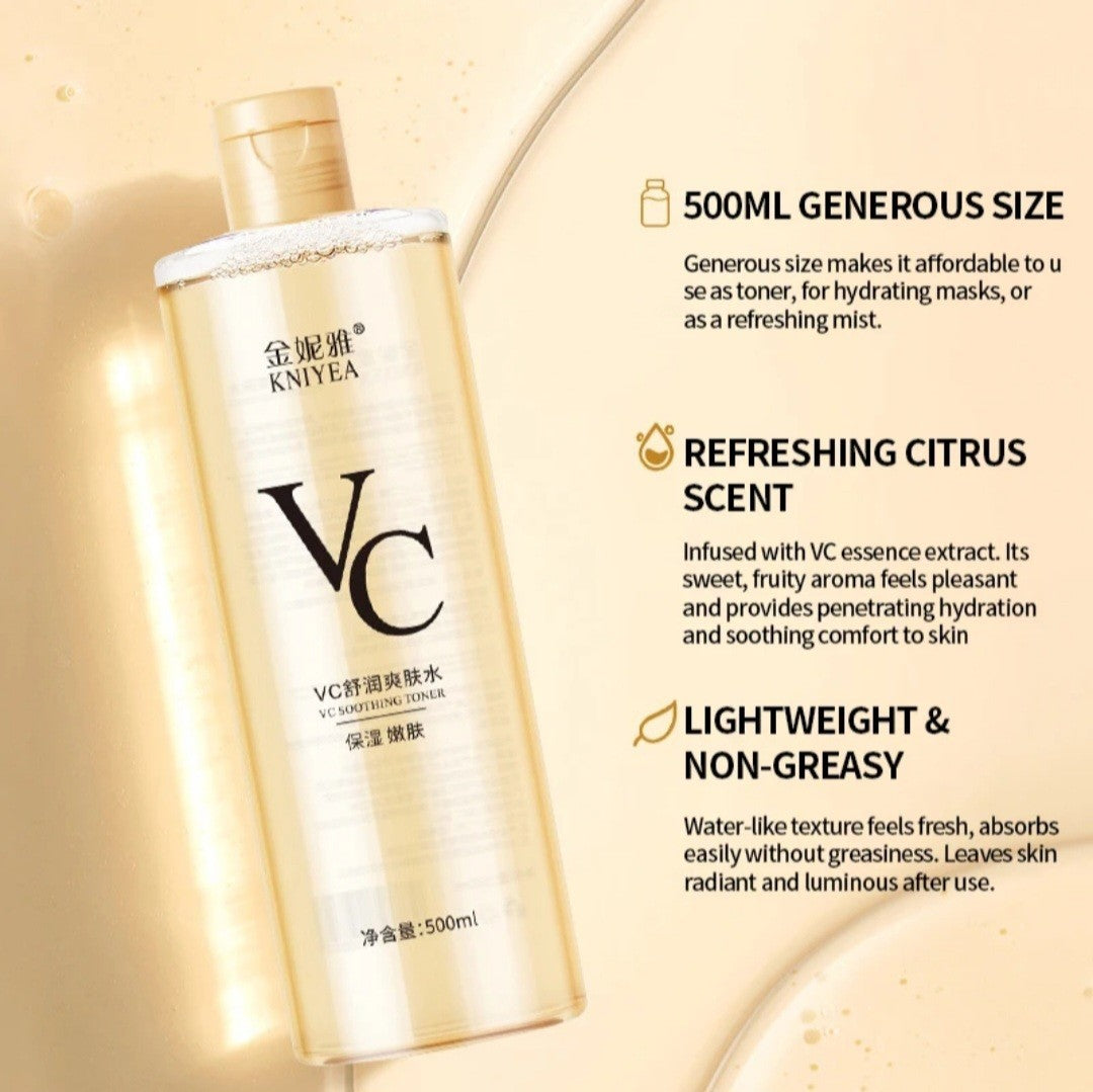 KNIYEA VC Soothing Toner Vitamin C Toner 500ML  Smooth & Bright Skin