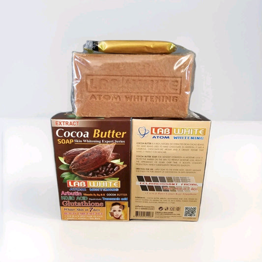 1× Lab White Soap Cocoa Butter Extract Atom Lightening & Brightening Skin