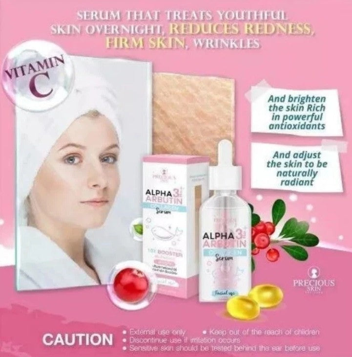 ORIGINAL Alpha Arbutin 3+ Collagen Face Serum 10x Whitening Booster 15ml