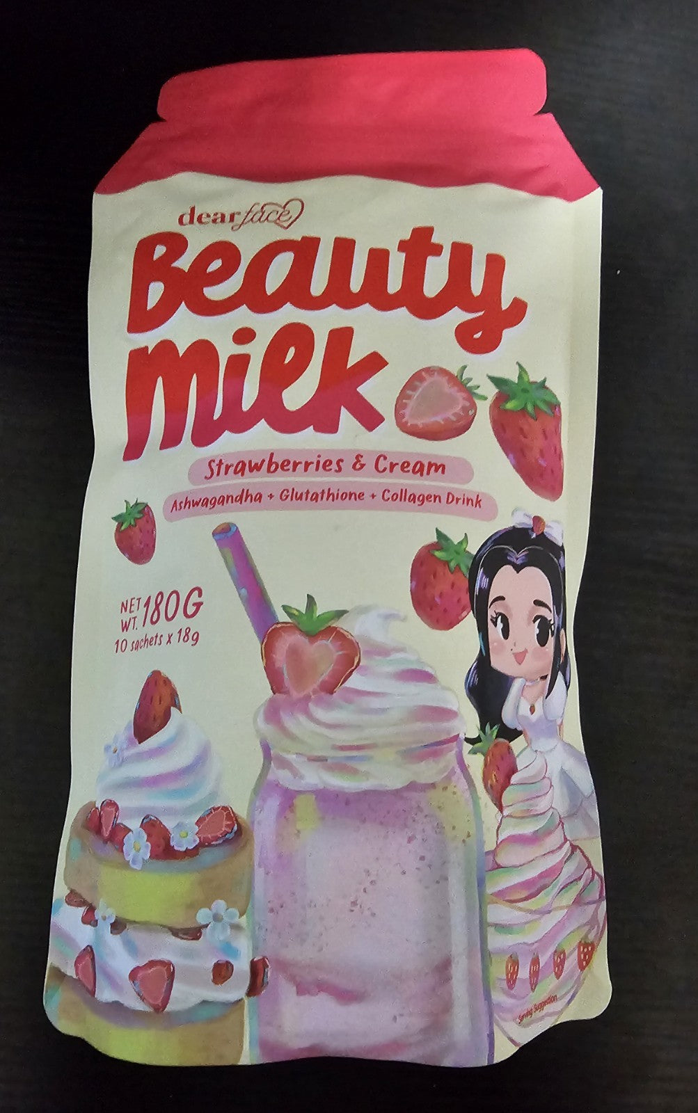 Dear Face Beauty Milk Strawberry & Cream