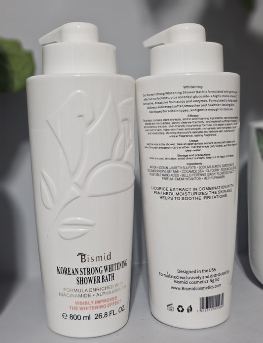 Bismid Korean Strong Whitening Shower Bath 800ml Super Effective Whitening