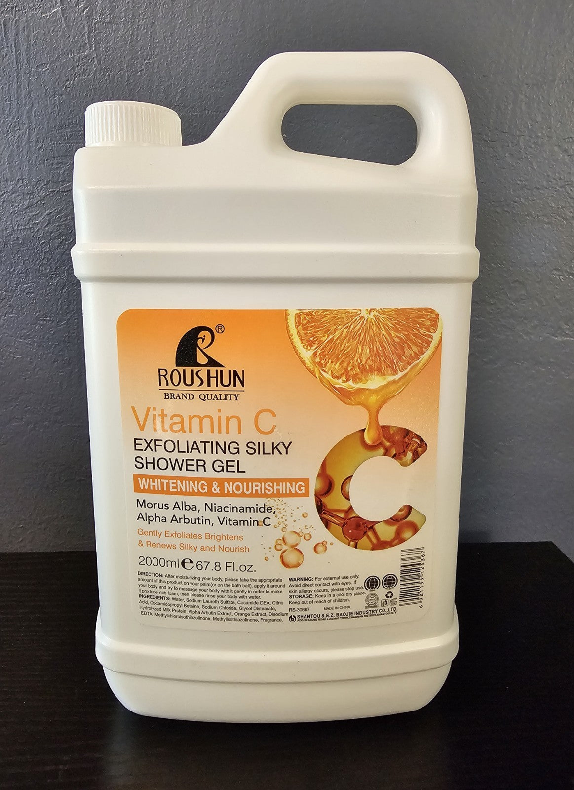 Vitamin C Exfoliating Body Wash Skin Brightening Shower Gel,2000ML