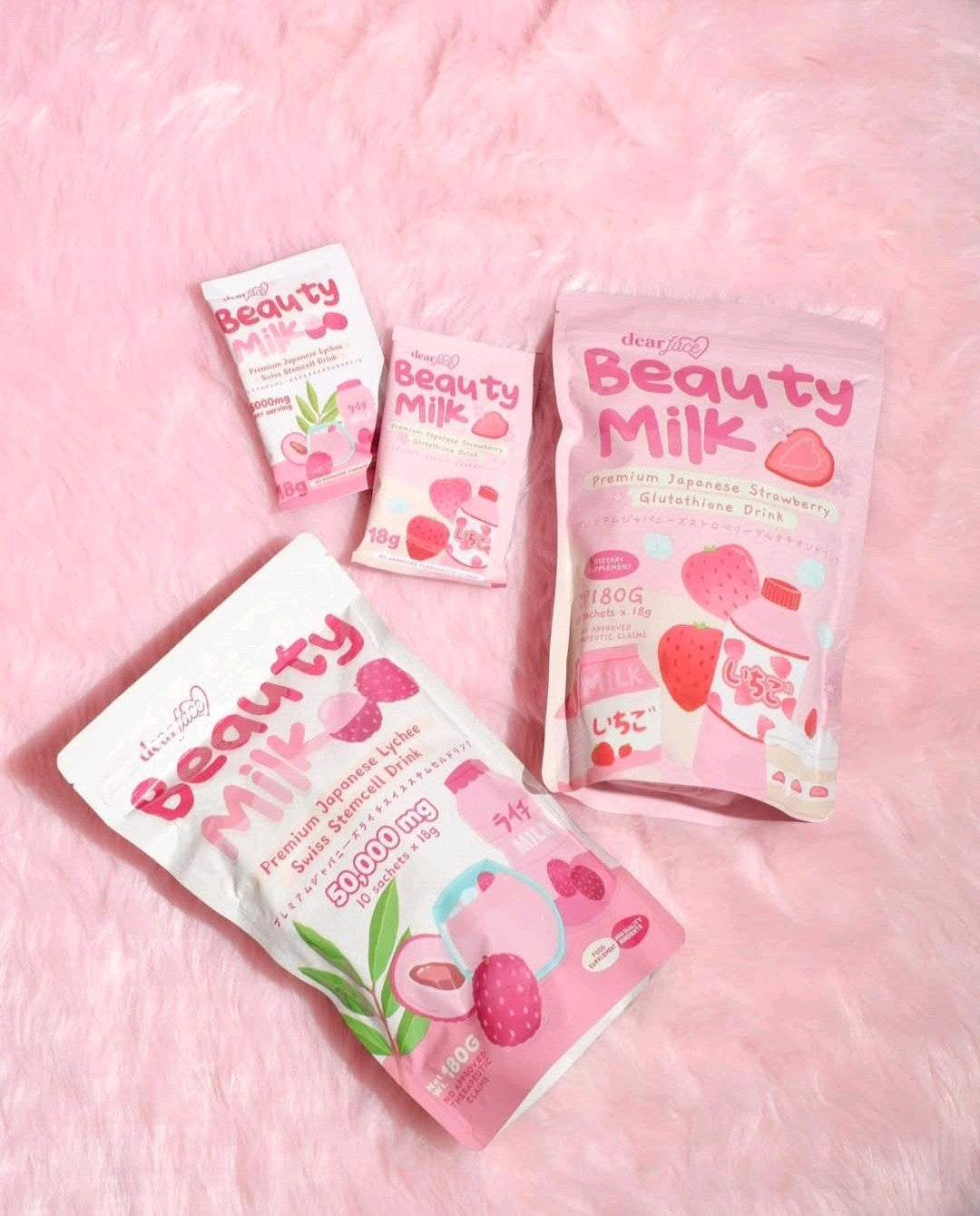 Dear Face Beauty Milk Premium Japanese Lychee Swiss Stemcell Drink