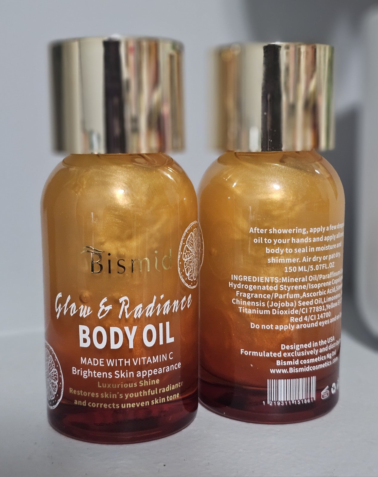 1× Bismid Glow and Radiance Body Oil Skin Brightening Authentic
