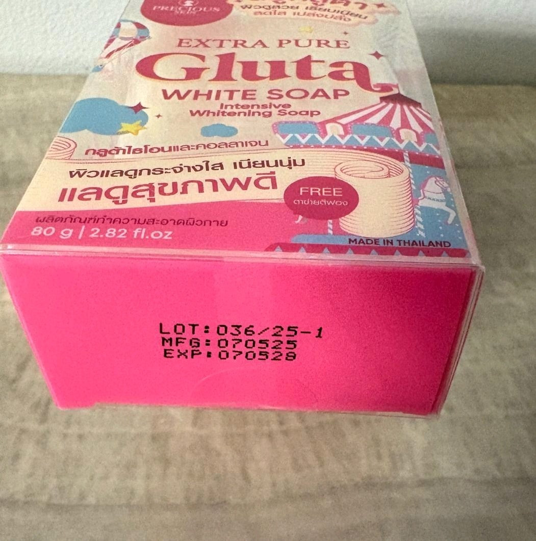 ORIGINAL Extra Pure Gluta White Soap Nourish Skin White Bright Smooth 80g 1pc