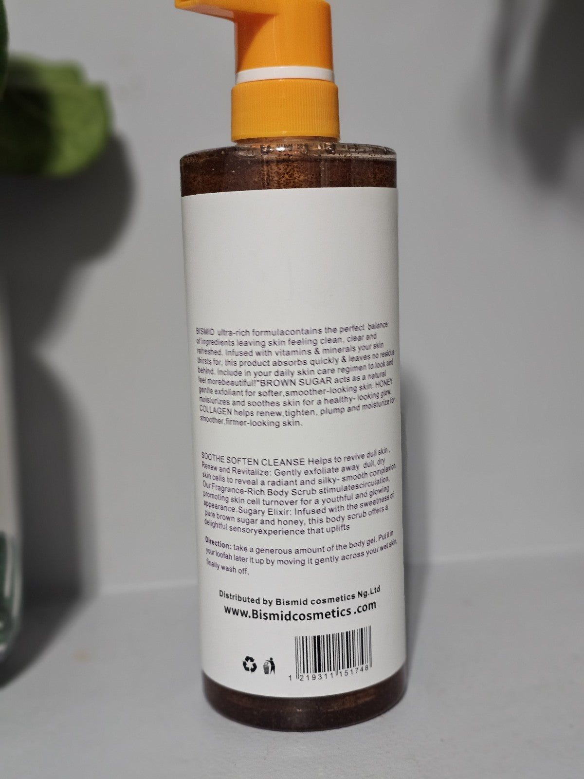 1× Bismid Brightening Collagen Shower Gel Brown Sugar + Honey 800ml