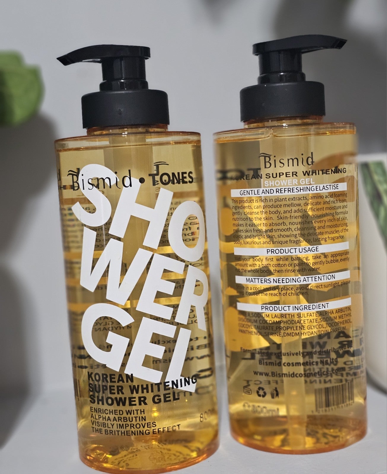 Bismid Tones Korean Super Whitening Shower Gel 800ml Effective & Authentic