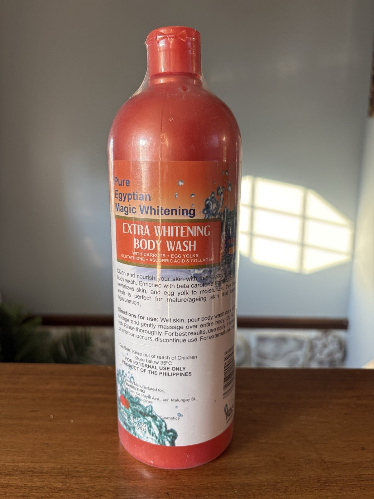 Pure Egyptian Magic Whitening Carrot + Egg Yolk Extract Shower Gel 1000ml