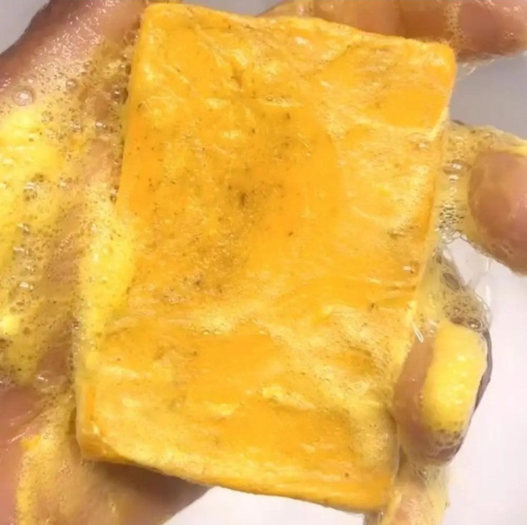 3set/Handmade Tumeric  Lemon + Kojic Acid Soap Skin Whitening Dark Spot