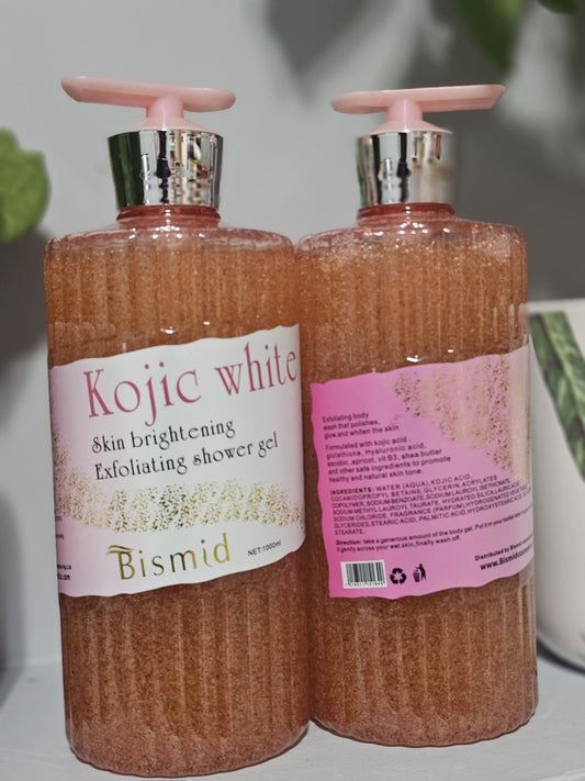 Bismid Kojic White Skin Brightening Exfoliating Shower Gel 1000ml Authentic