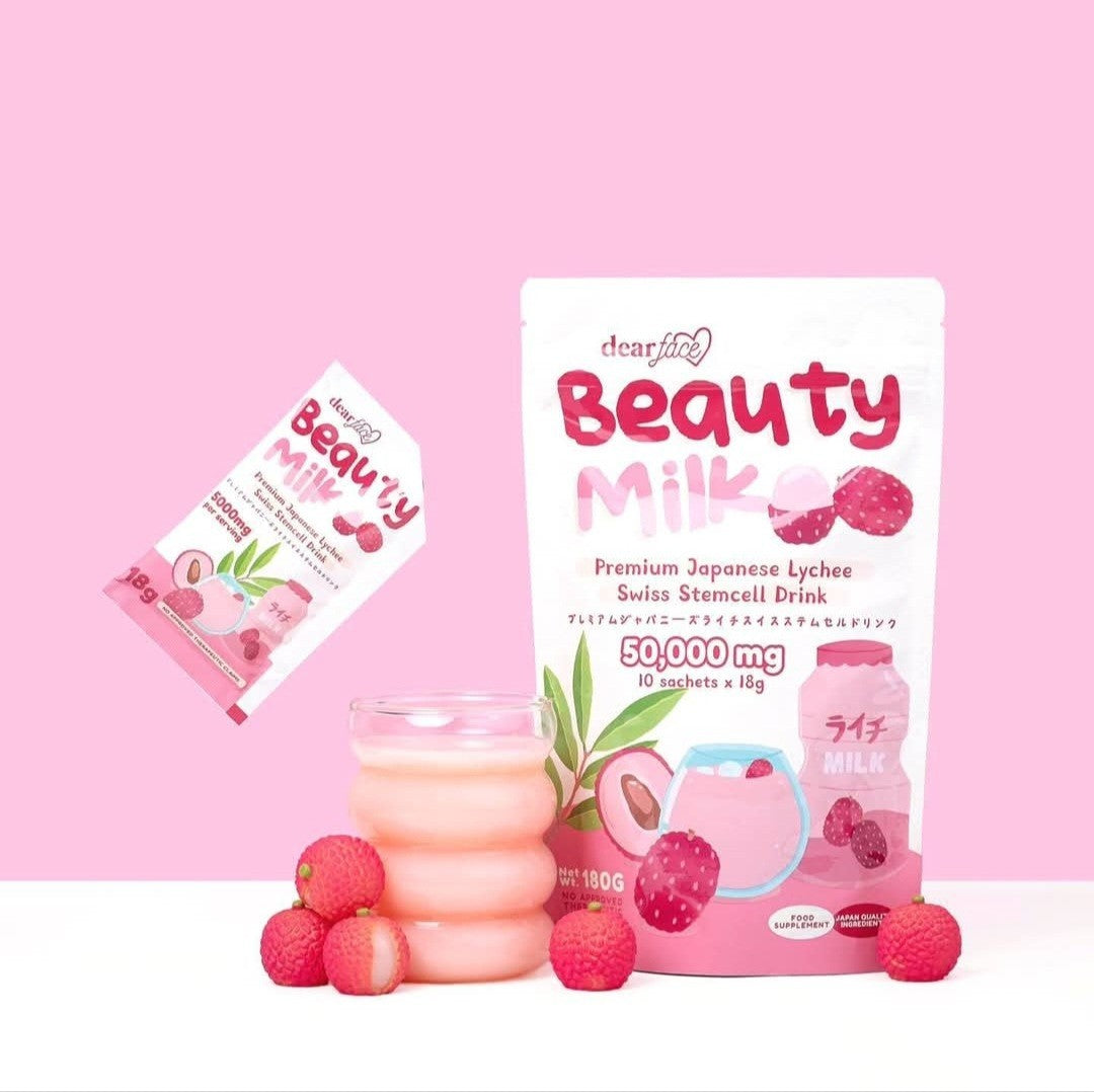 Dear Face Beauty Milk Premium Japanese Lychee Swiss Stemcell Drink