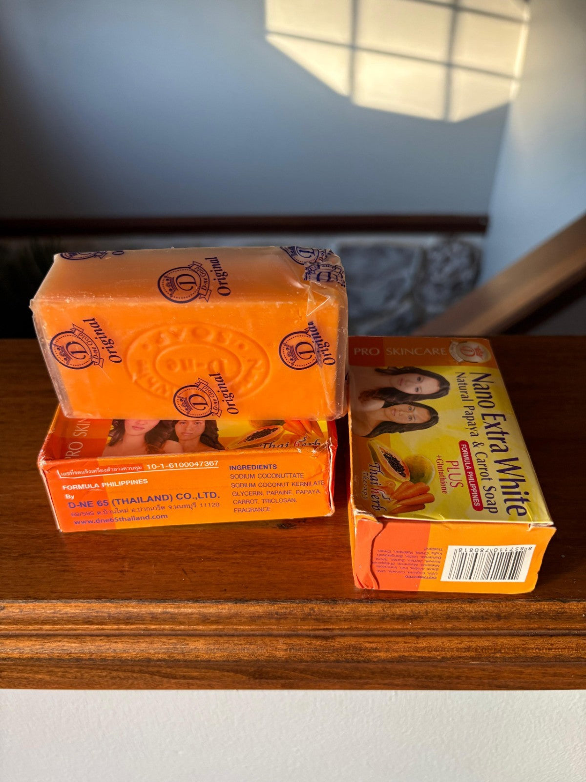 3pcs New Formula Nano Extra White Natural Papaya and Carrot Soap
