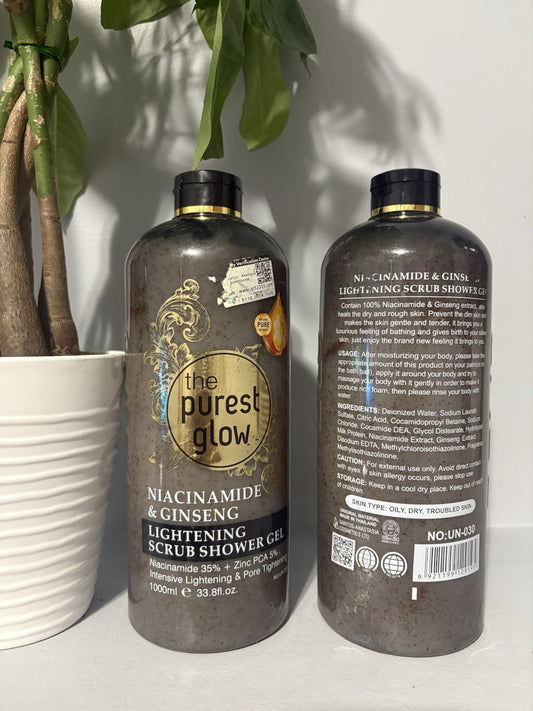 ORIGINAL The Purest Glow Niacinamide & Ginseng Lightening Scrub Shower Gel