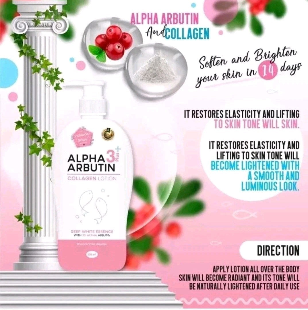 ORIGINAL Alpha Arbutin Collagen Lotion 3+Plus 500ml SPF60