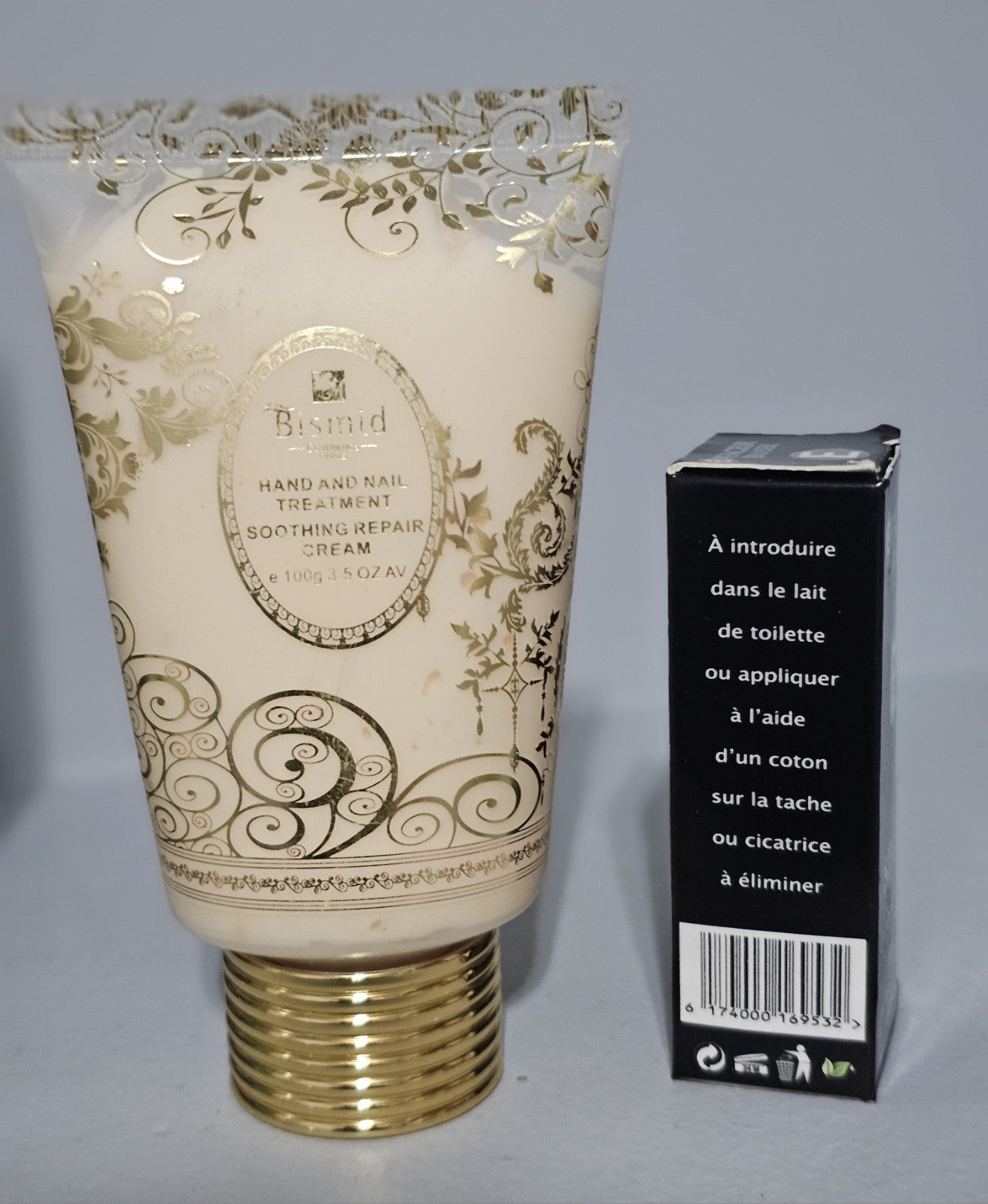 Bismid Hand & Nail Treatment Repair Cream + Effaceur Eraser Qintos Dark Knuckles
