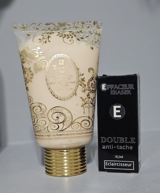 Bismid Hand & Nail Treatment Repair Cream + Effaceur Eraser Qintos Dark Knuckles