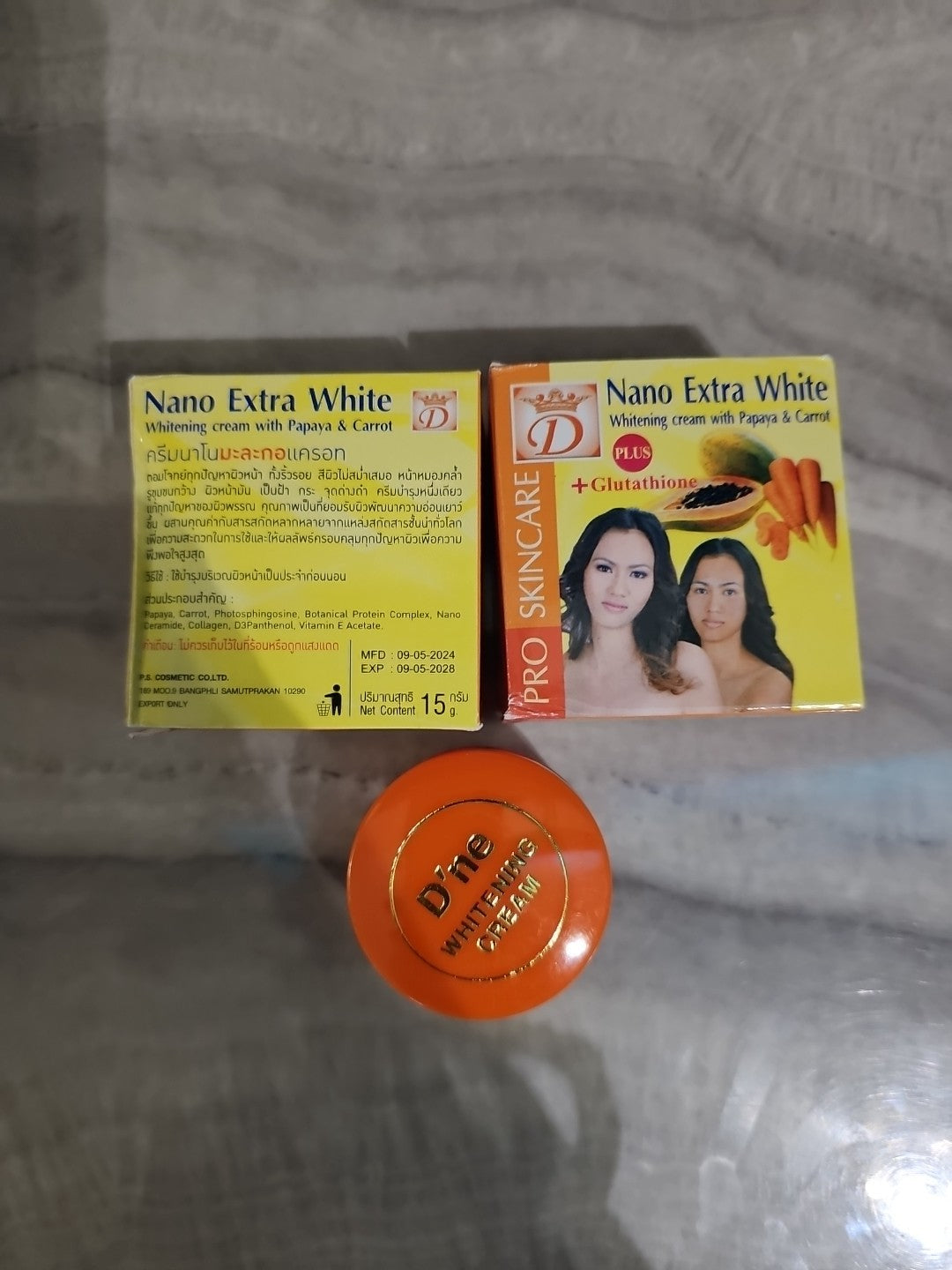 3pcs Original & Authentic Nano Extra White Cream With Papaya & Carrot