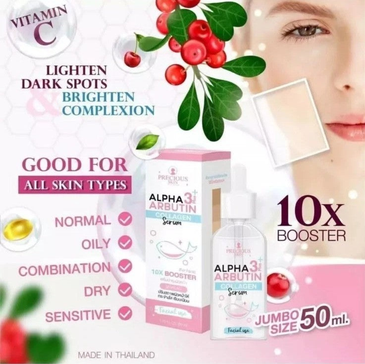 ORIGINAL Alpha Arbutin 3+ Collagen Face Serum 10x Whitening Booster 15ml