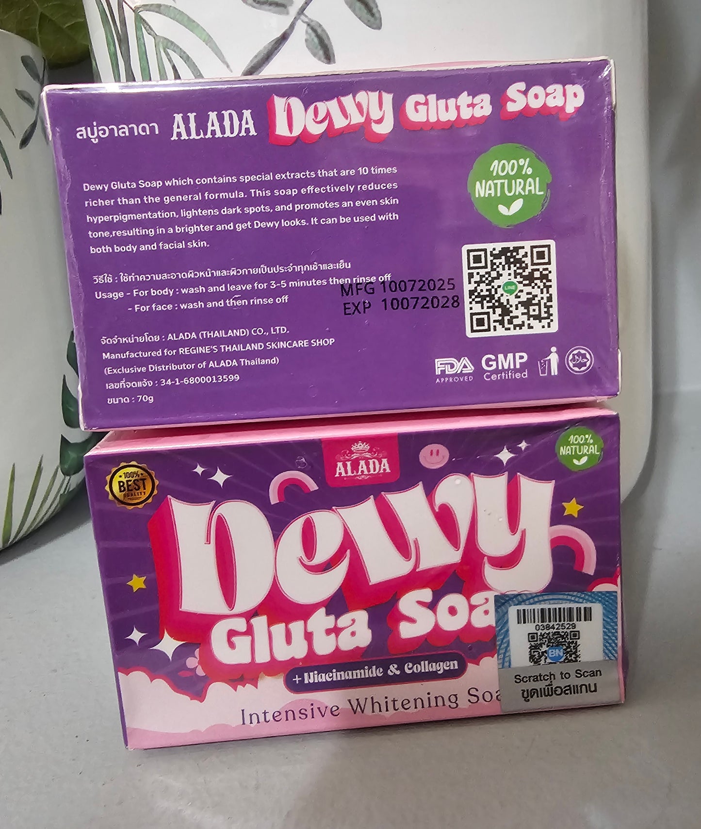 ALADA Natural DEWY Gluta Soap Intensive With Niacinamide & Collagen 70G
