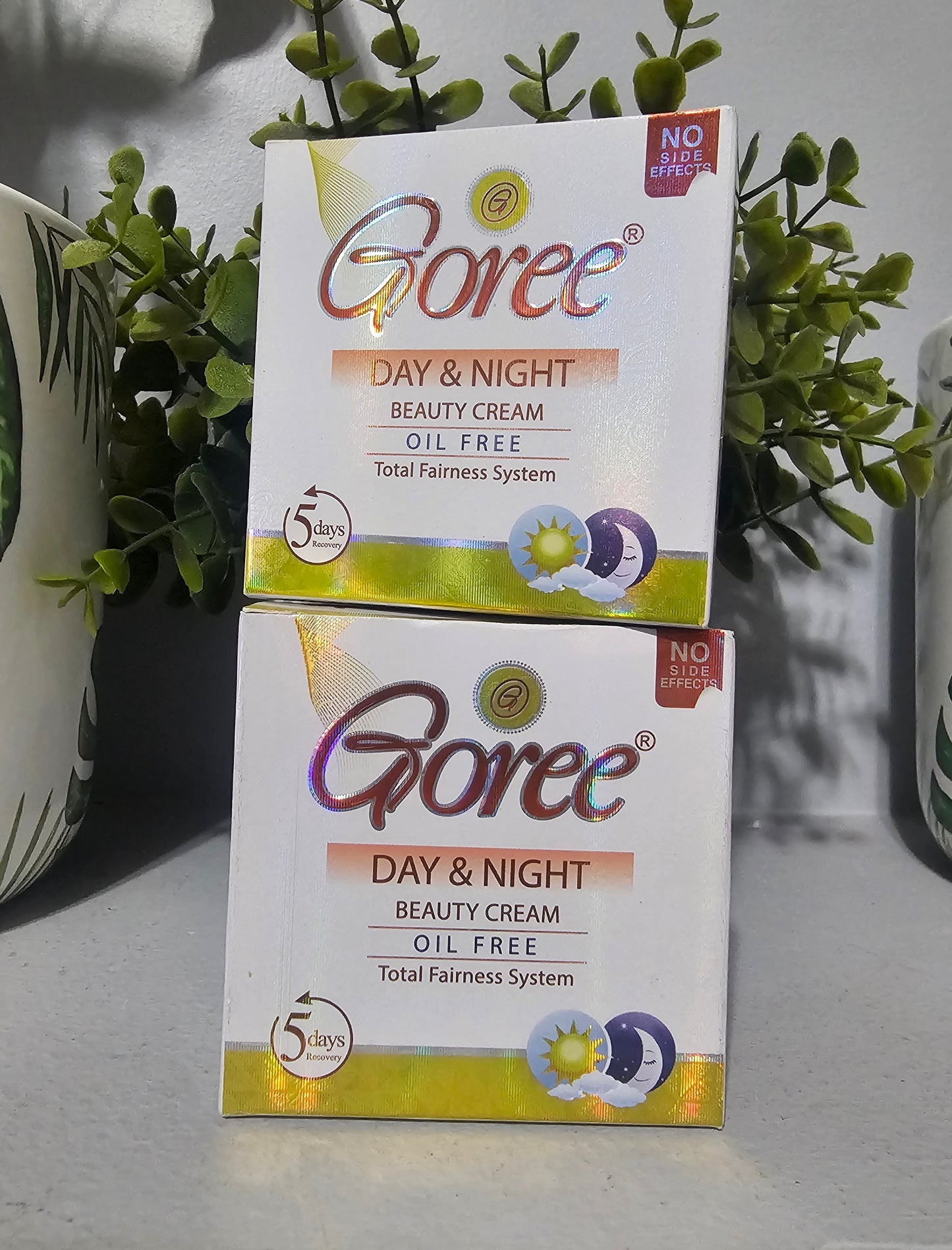 1xGOREE Day & Night Beauty Face Cream Oil Free Total Fairness System 5Days Recovery