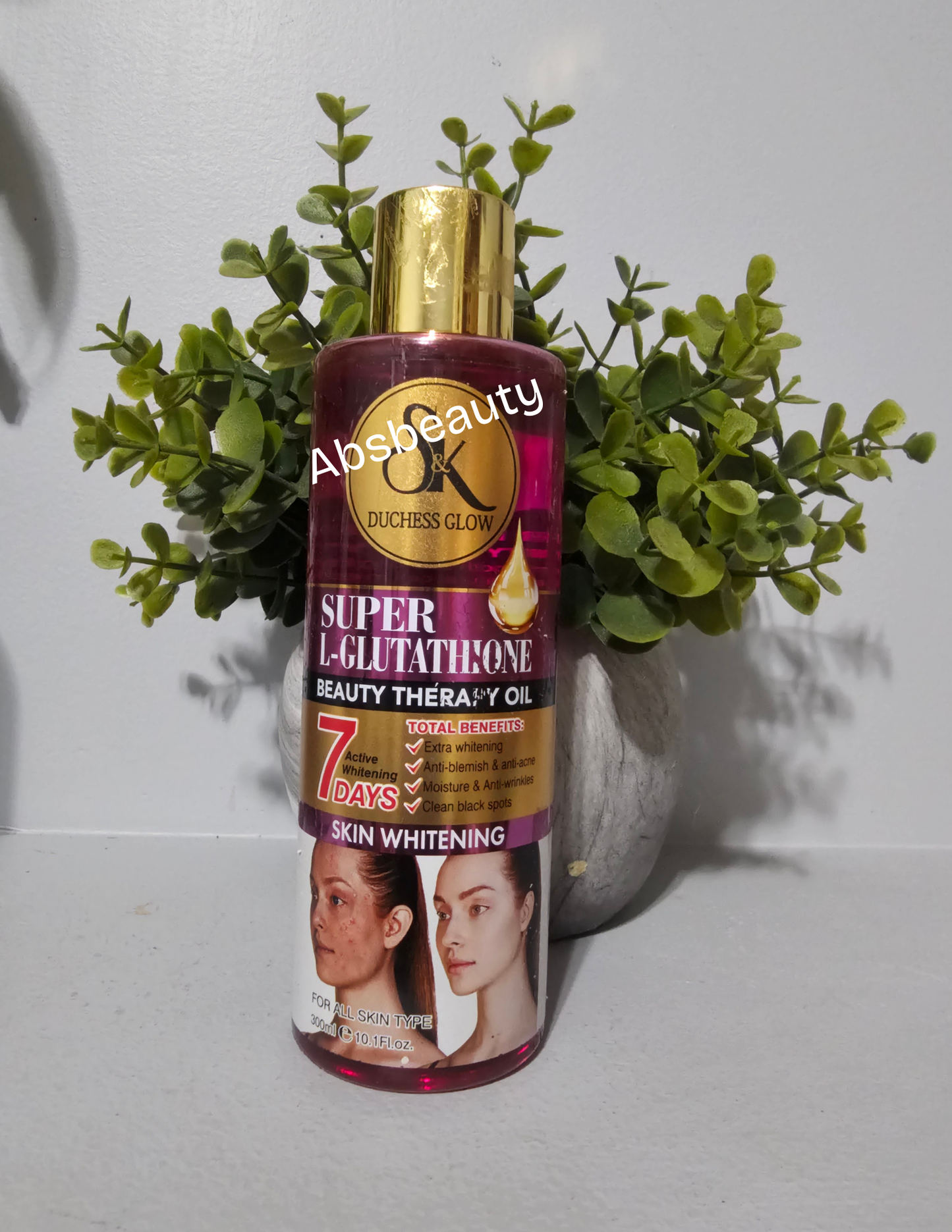 SK Duchess Glow Beauty Whitening Body Oil All Types Skin 300ml✨️👌.1pc