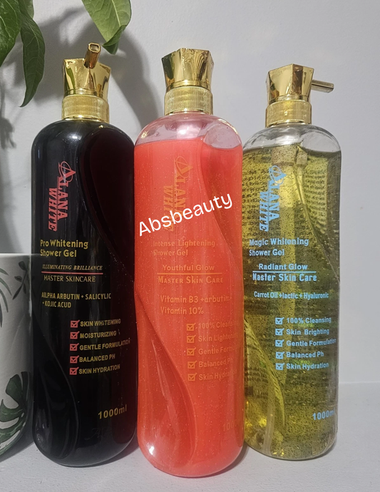 1×ALANA White Pro, Intense & Magic Whitening Shower Gel 1000ml 💯👌