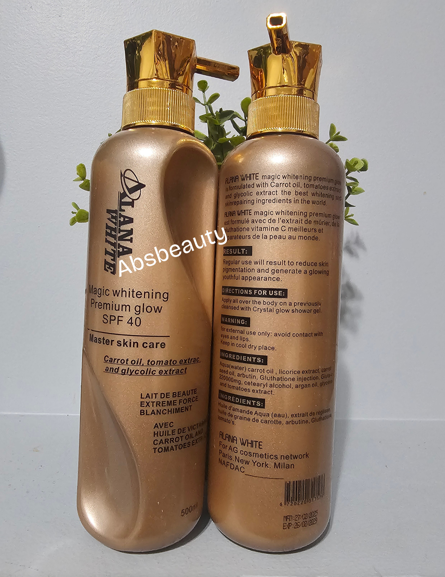 1× ALANA White Pro,Intense, Magic & Active Whitening Body Lotion 500ml 💯👌✅️