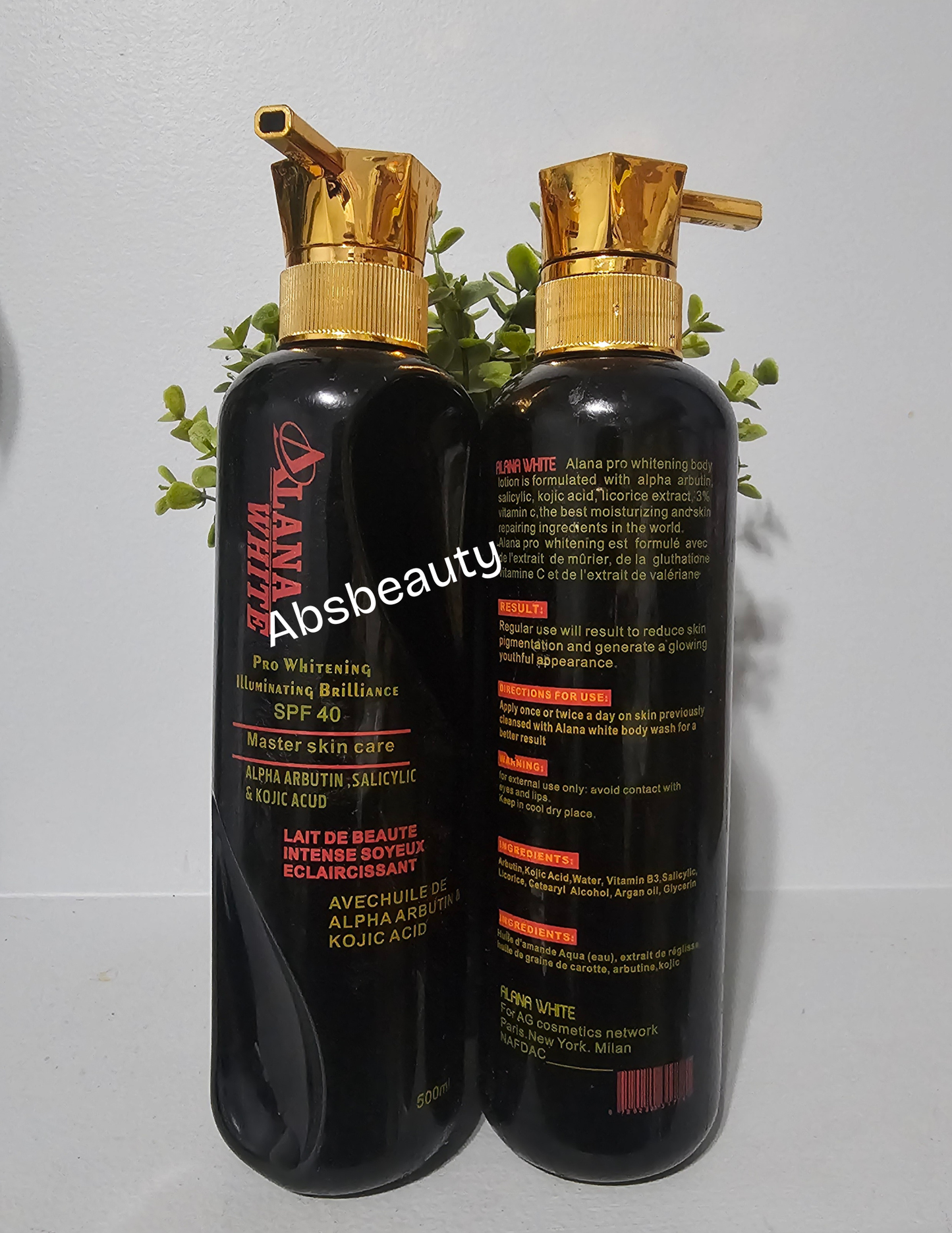 1× ALANA White Pro,Intense, Magic & Active Whitening Body Lotion 500ml 💯👌✅️