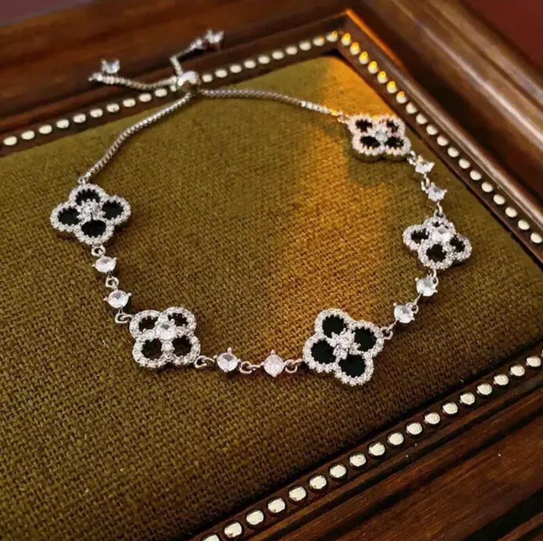 Flower 18K Gold Plated Bracelets Versatile Fashionable