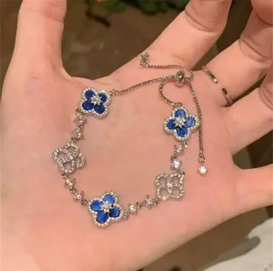 Flower 18K Gold Plated Bracelets Versatile Fashionable
