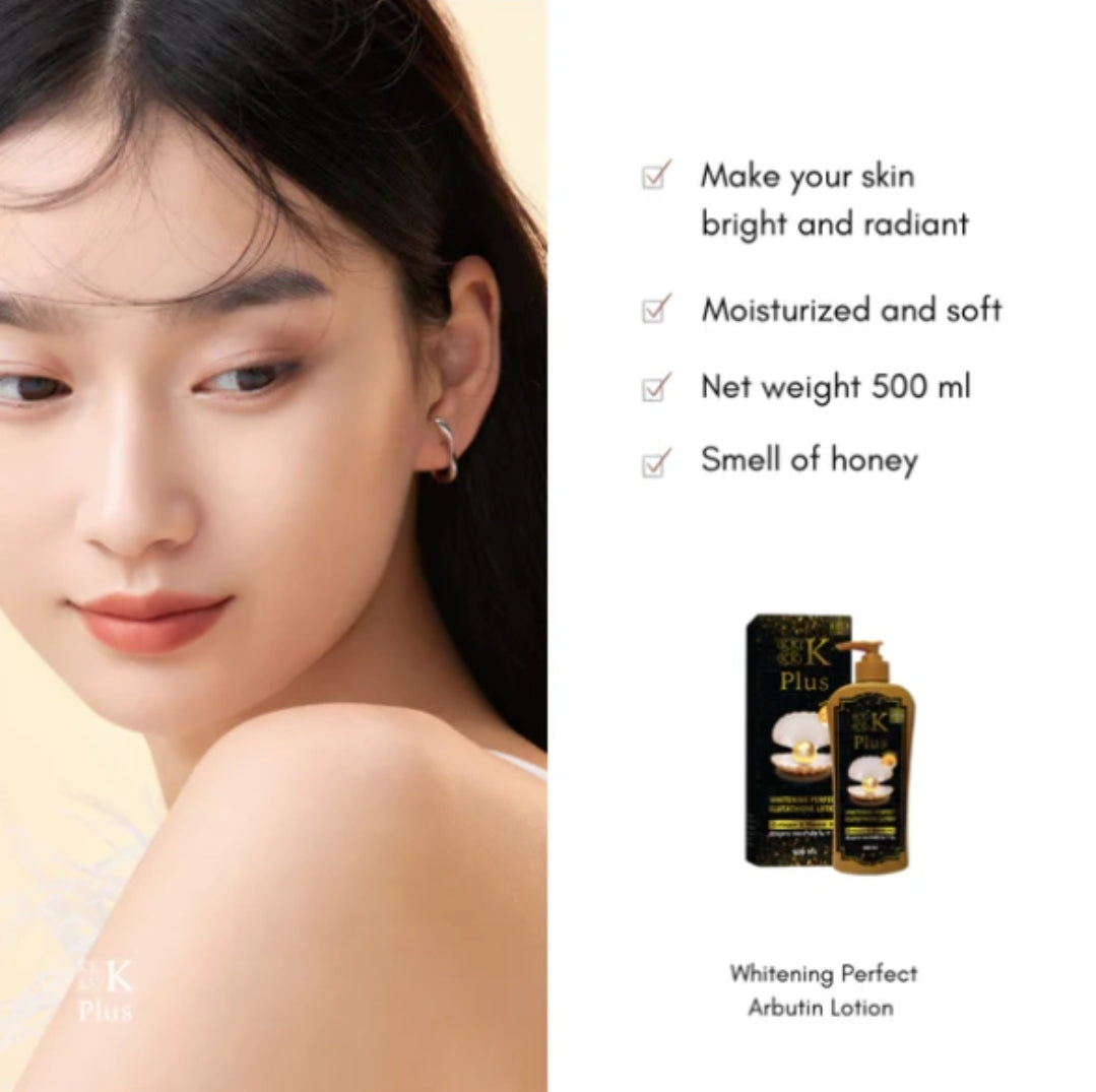 1x4K Plus Whitening Perfect Arbutin Lotion 500ML