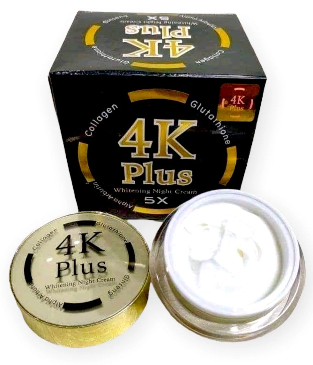 4K PLUS Whitening Set Body Lotion, Face Cream & Serum