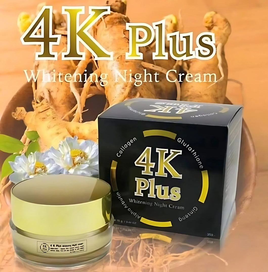 1x4K PLUS Whitening Night Cream with Alpha, Collagen, Glutathione & Ginseng