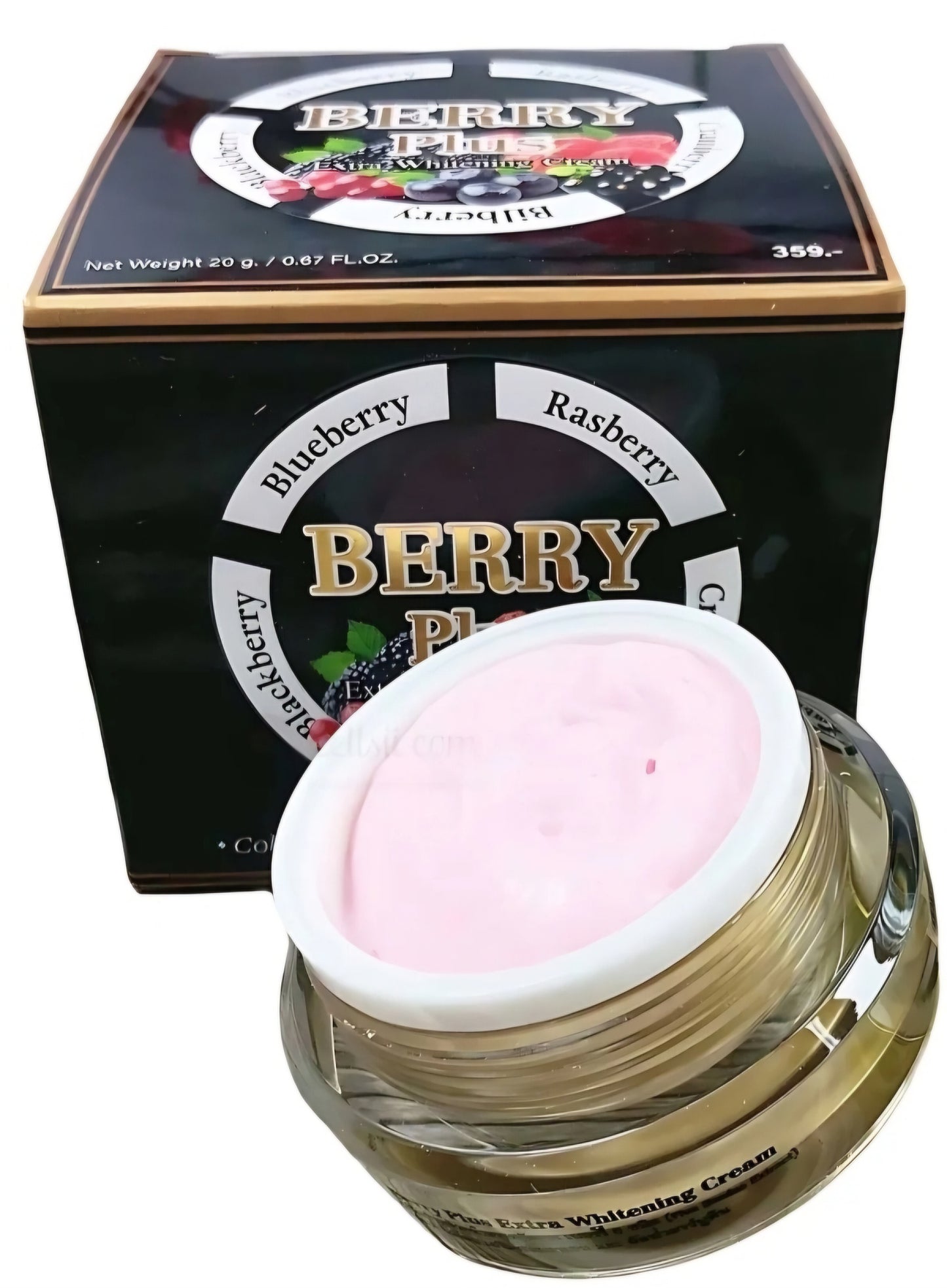 1×BERRY PLUS Extra Whitening Night Face Cream 5X