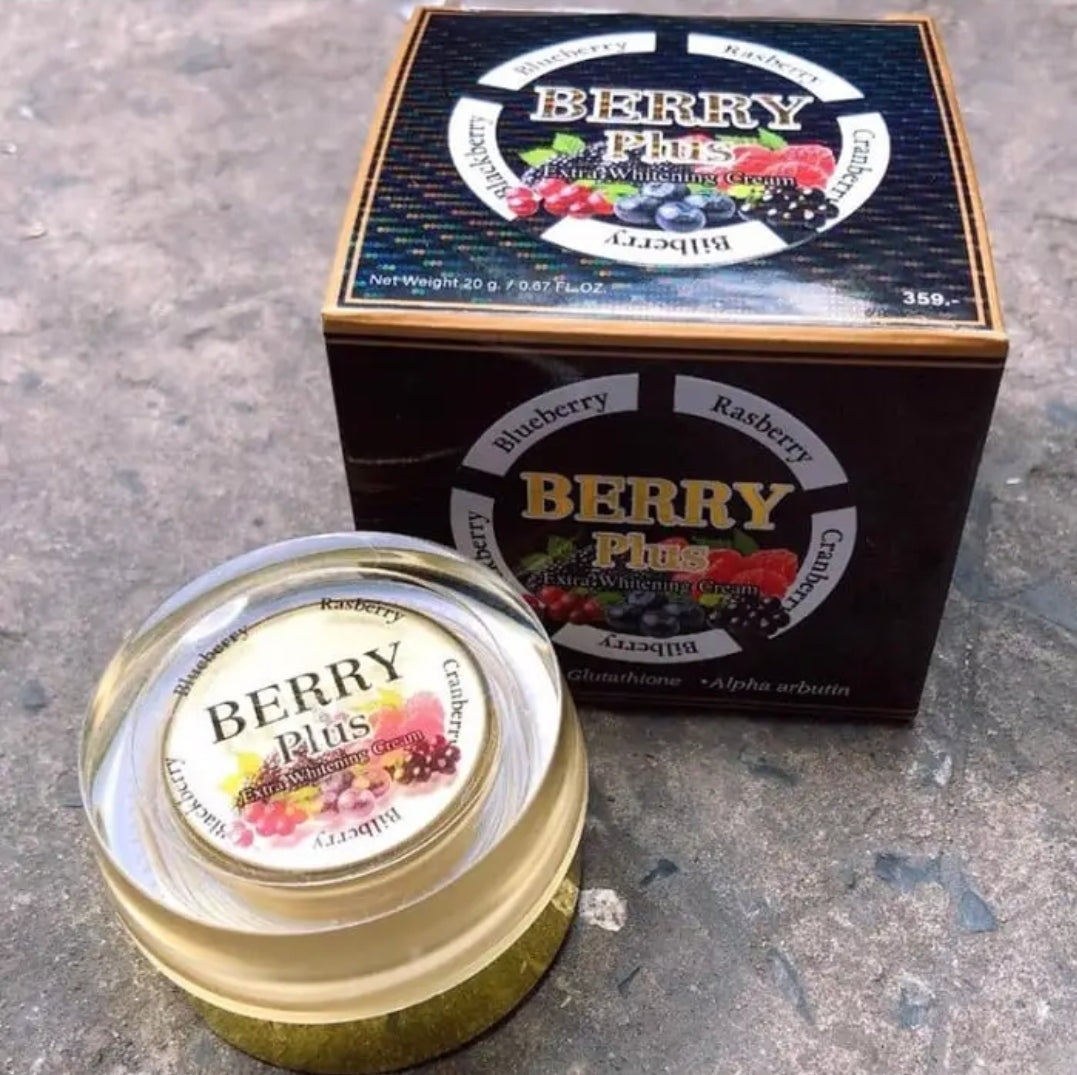 1×BERRY PLUS Extra Whitening Night Face Cream 5X