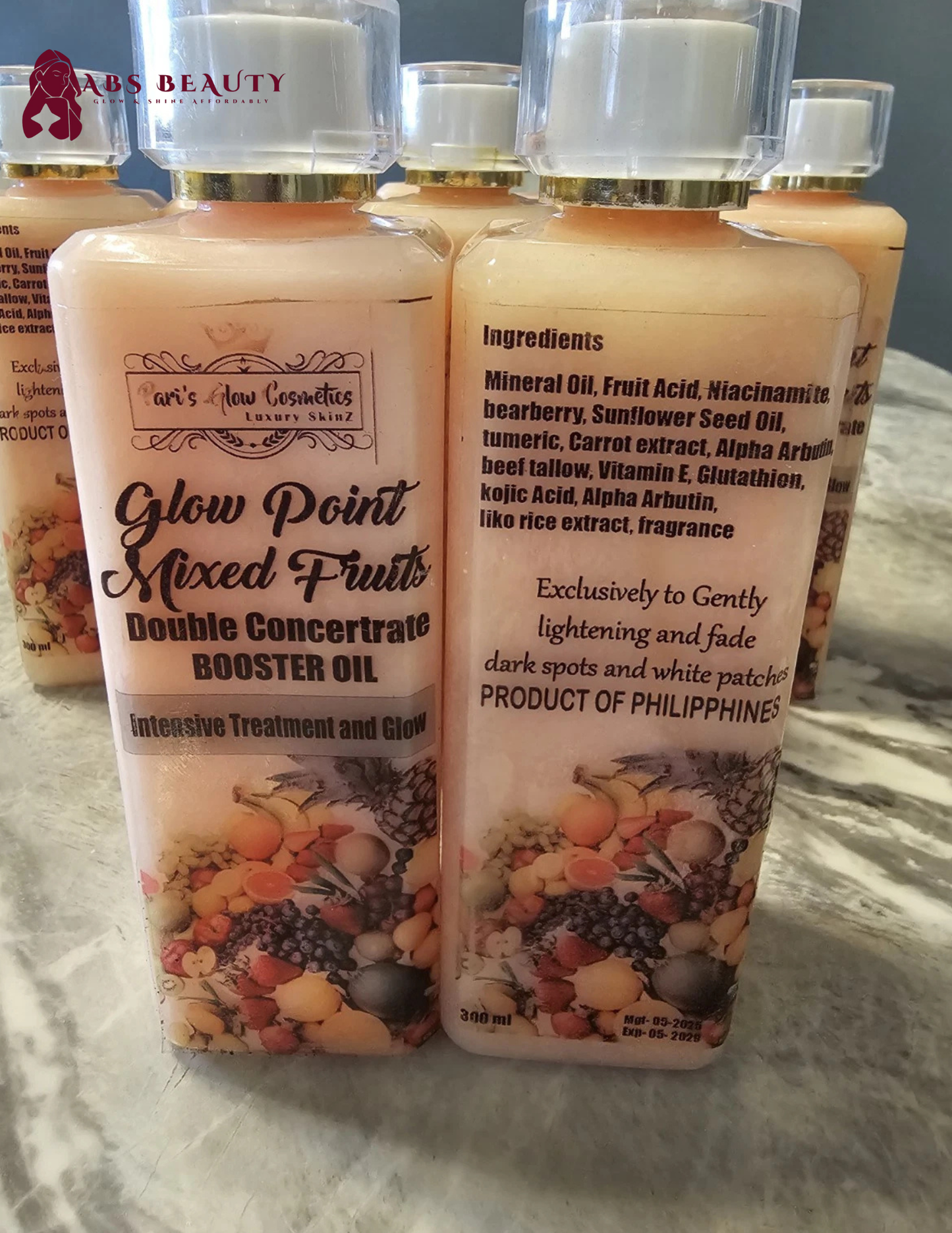 1×Glow Point Mixed Fruits Double Concentrate Booster Oil From Pari's Glow (Sensitive Skin)