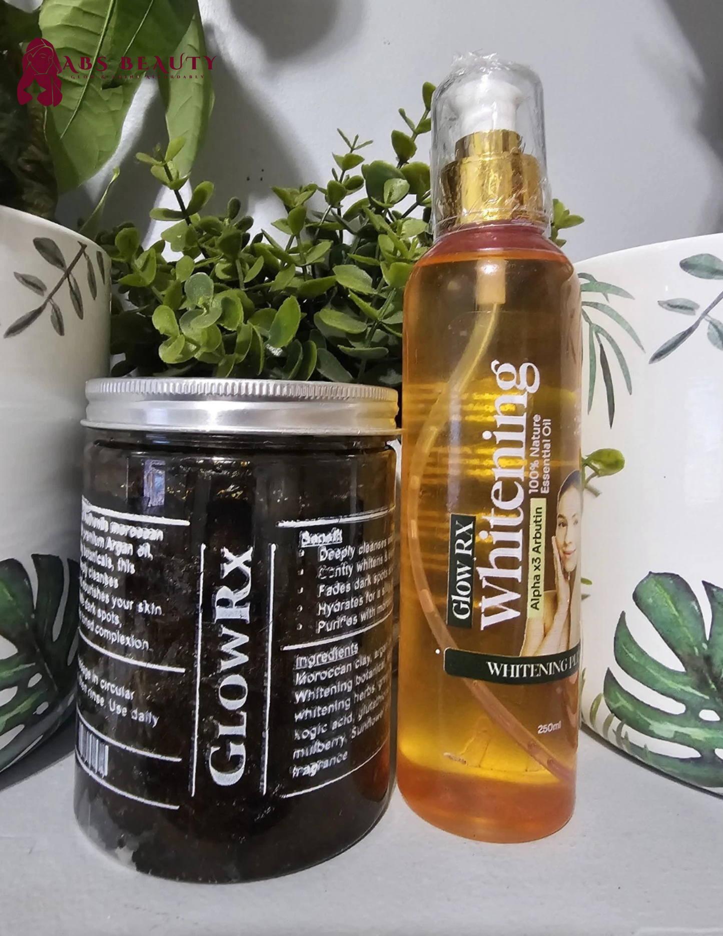 GLOW RX Molato Soap & Whitening Body Oil Combo👌💯Original & Authentic