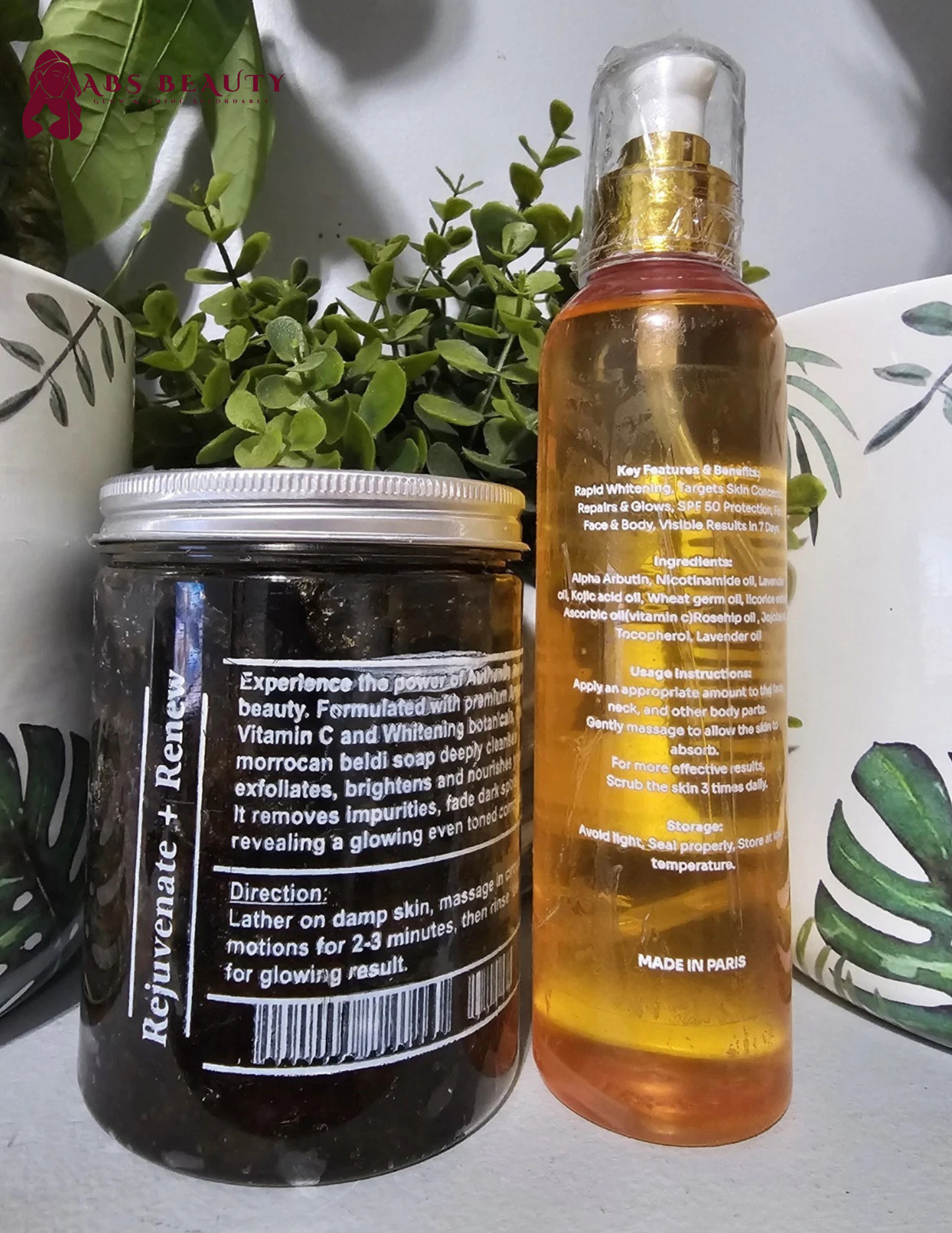GLOW RX Molato Soap & Whitening Body Oil Combo👌💯Original & Authentic