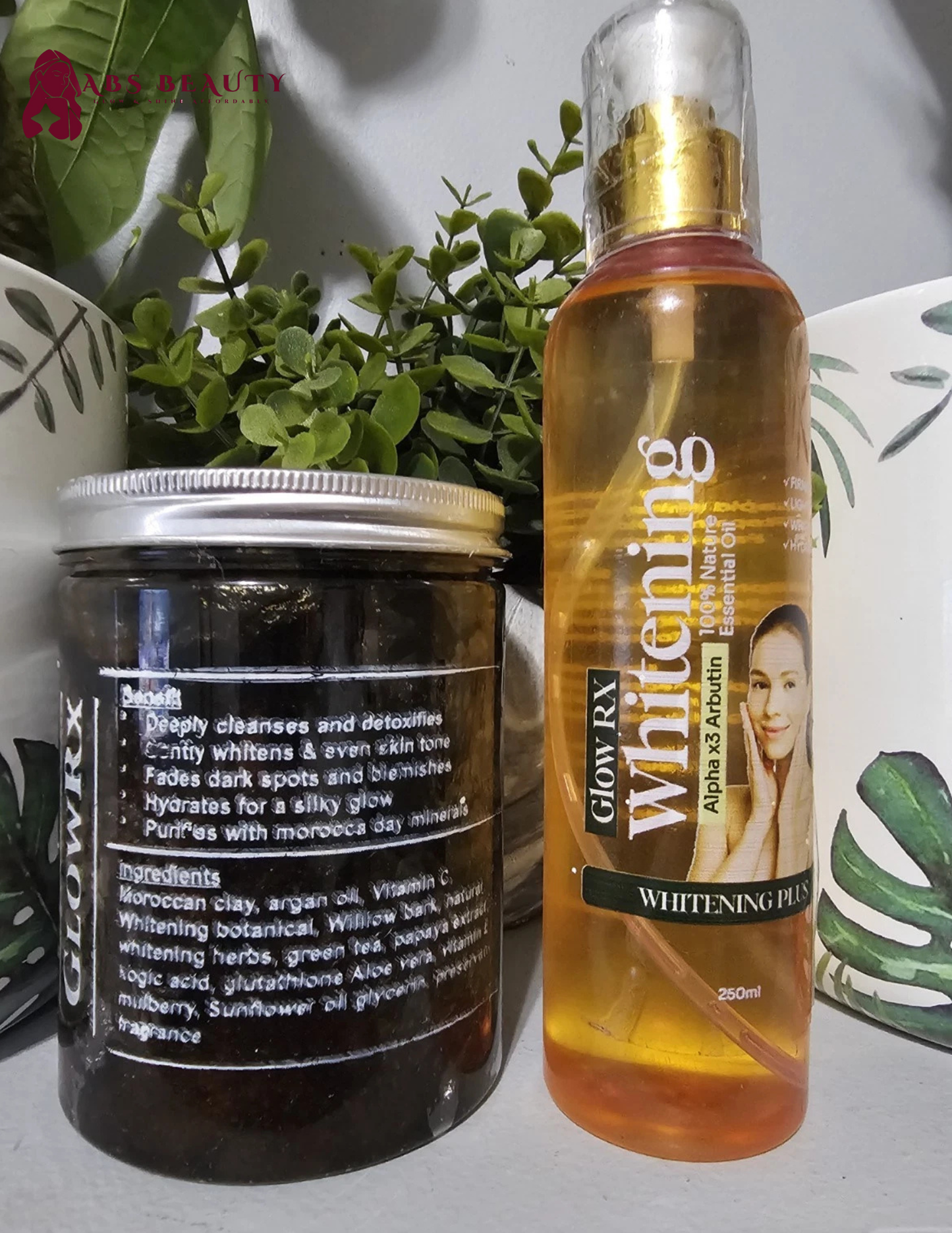 GLOW RX Molato Soap & Whitening Body Oil Combo👌💯Original & Authentic