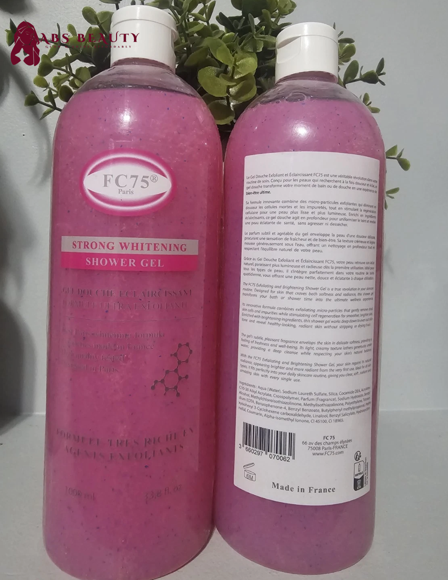 1×FC75 Paris Strong Whitening Shower Gel✅️💯👍