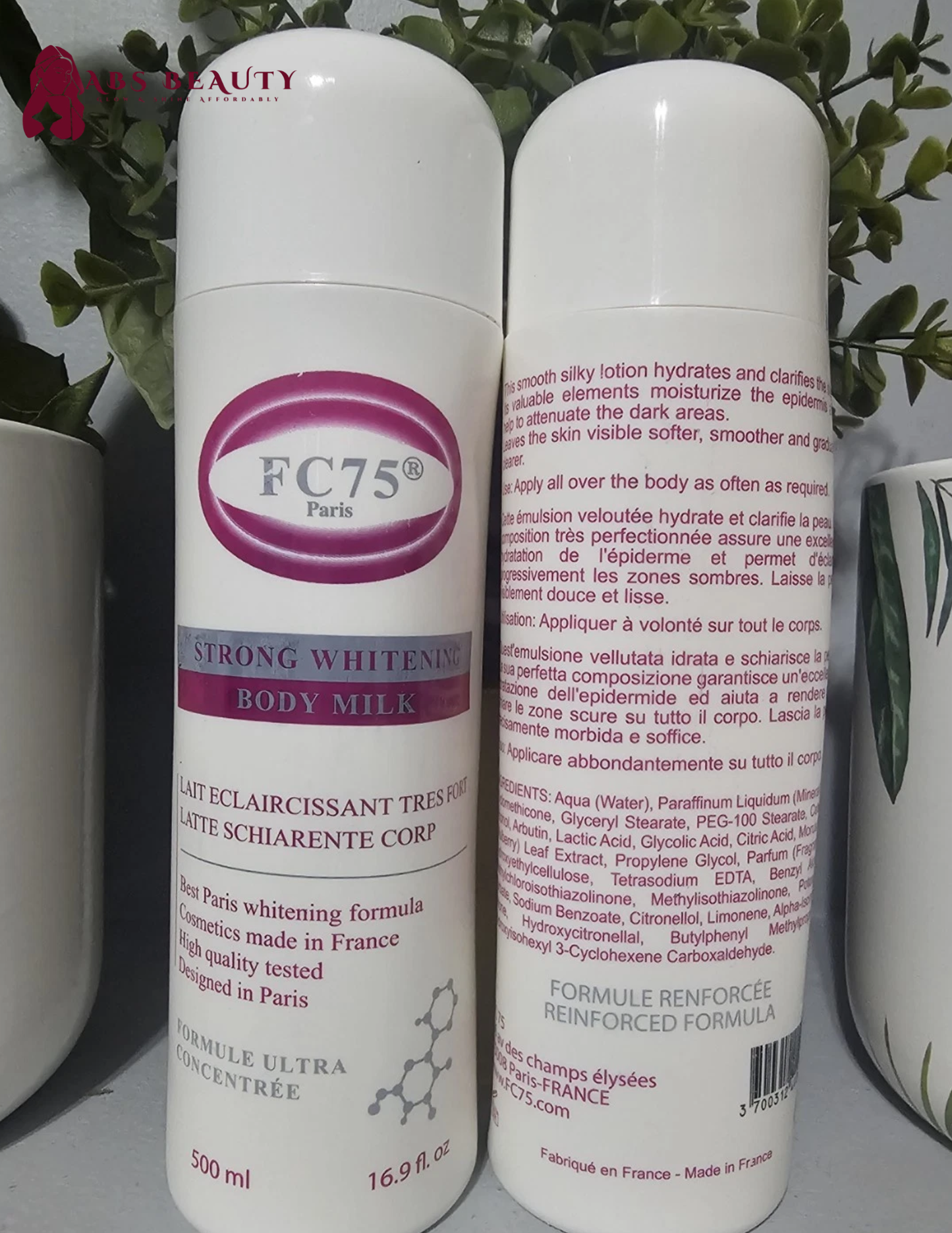 1× FC75 Paris Strong Whitening Body Lotion Reinforced Formula 💯👌