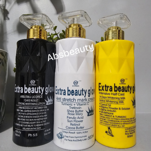 1X Extra Beauty Glow Half Cast Intensive Whitening, Anti Stretch Mark, Body Lotion✨️.1pc