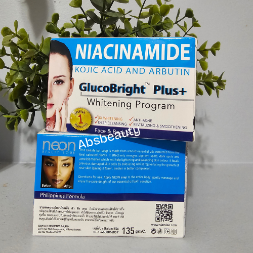 Neon Whitening Program Face & Body Bar Soap 135mg.1pc