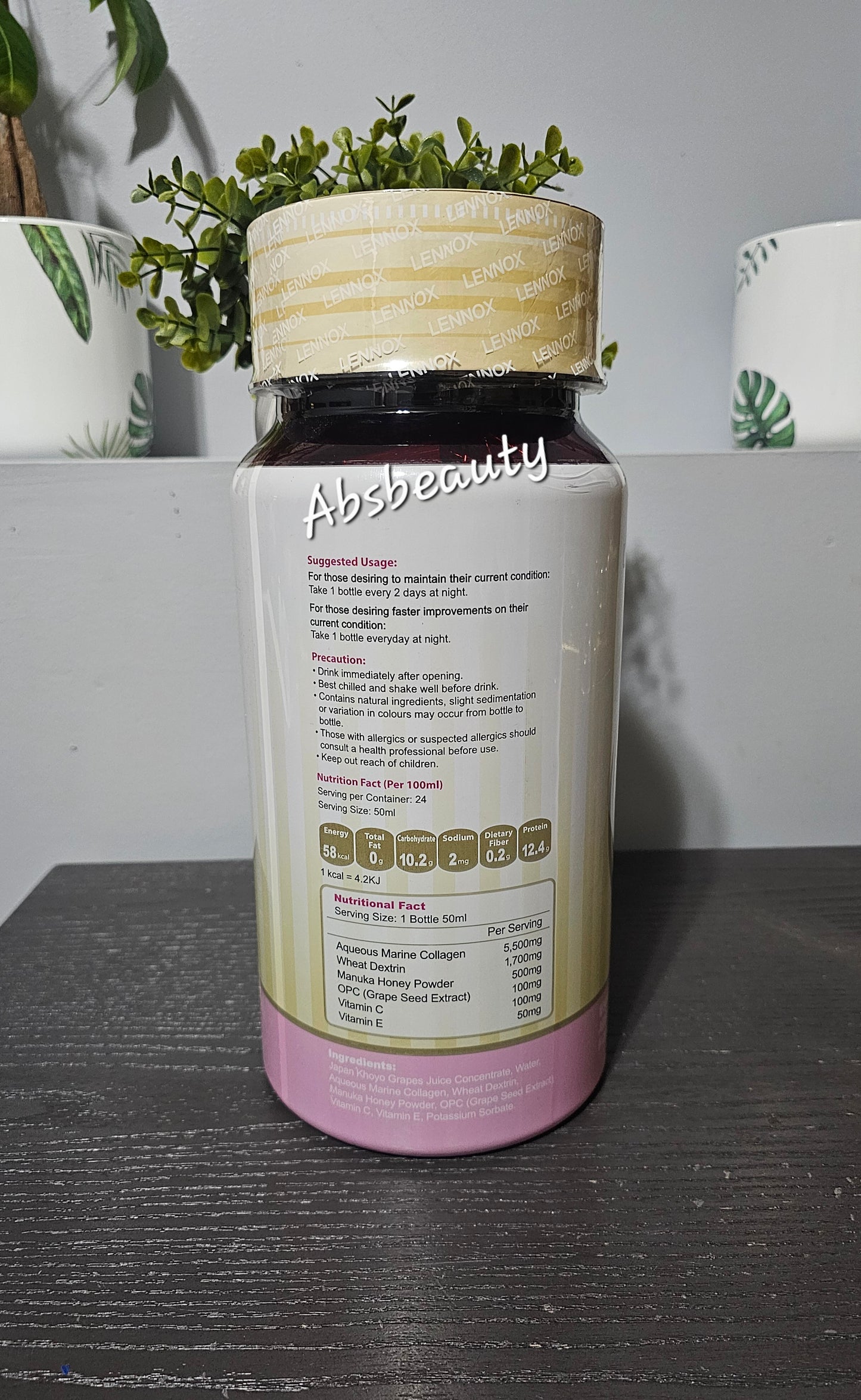 Lennox FirmUp➕️ Forte Collagen Drink 24x50ml Anti Aging Skin Firming Beauty Drink Advanced Formula💯👍