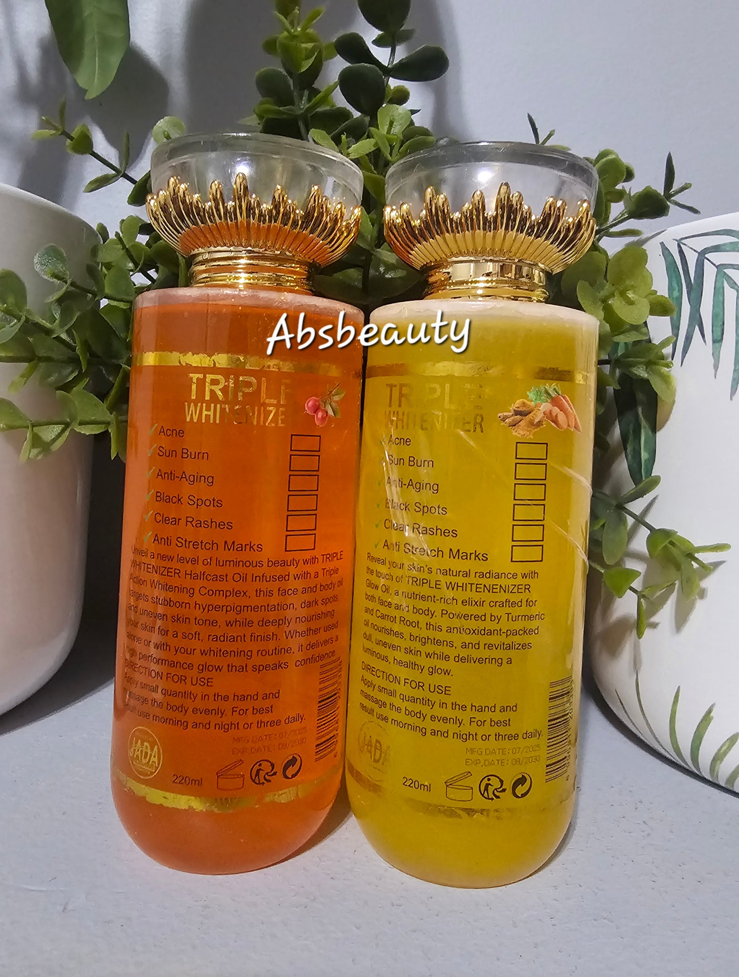 TRIPLE WHITENIZER 5Days Super Whitening Body Oil 220ml