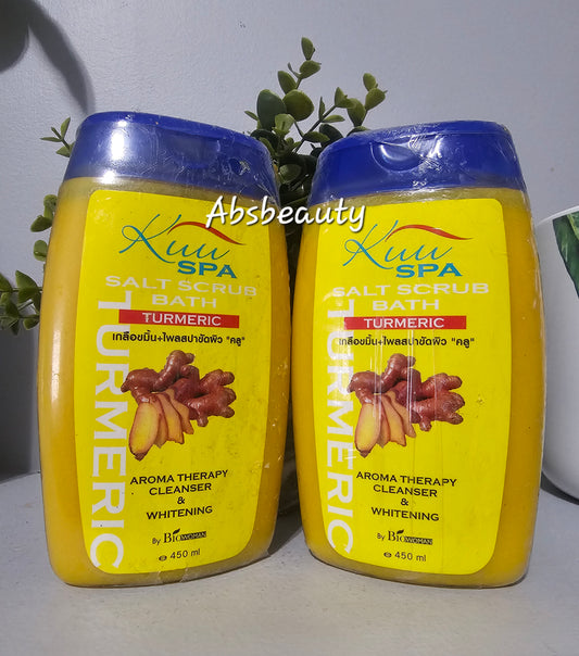 KUU Spa Salt Tumeric Scrub Bath 450ml
