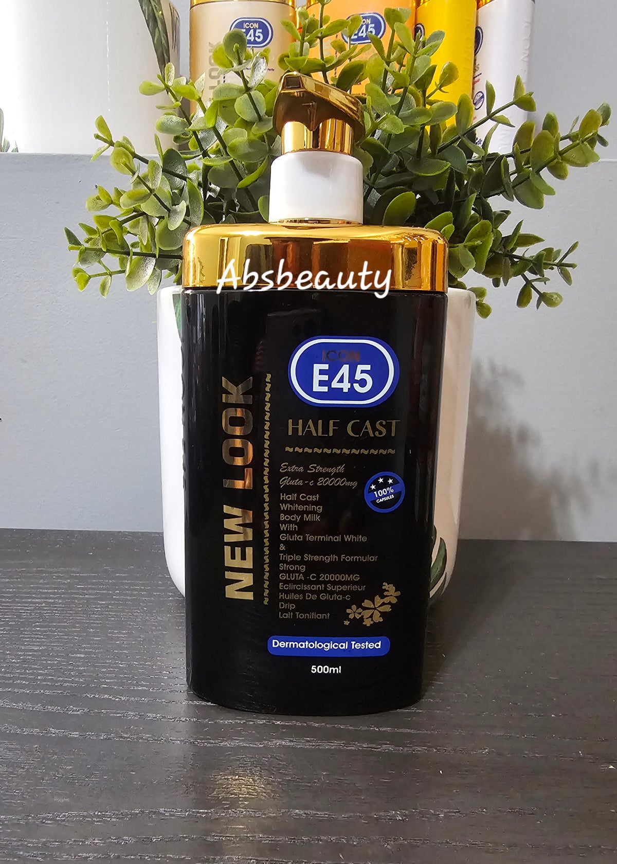 Icon E45 Whitening & Lightening Body Lotion New Look 500ml 1pc