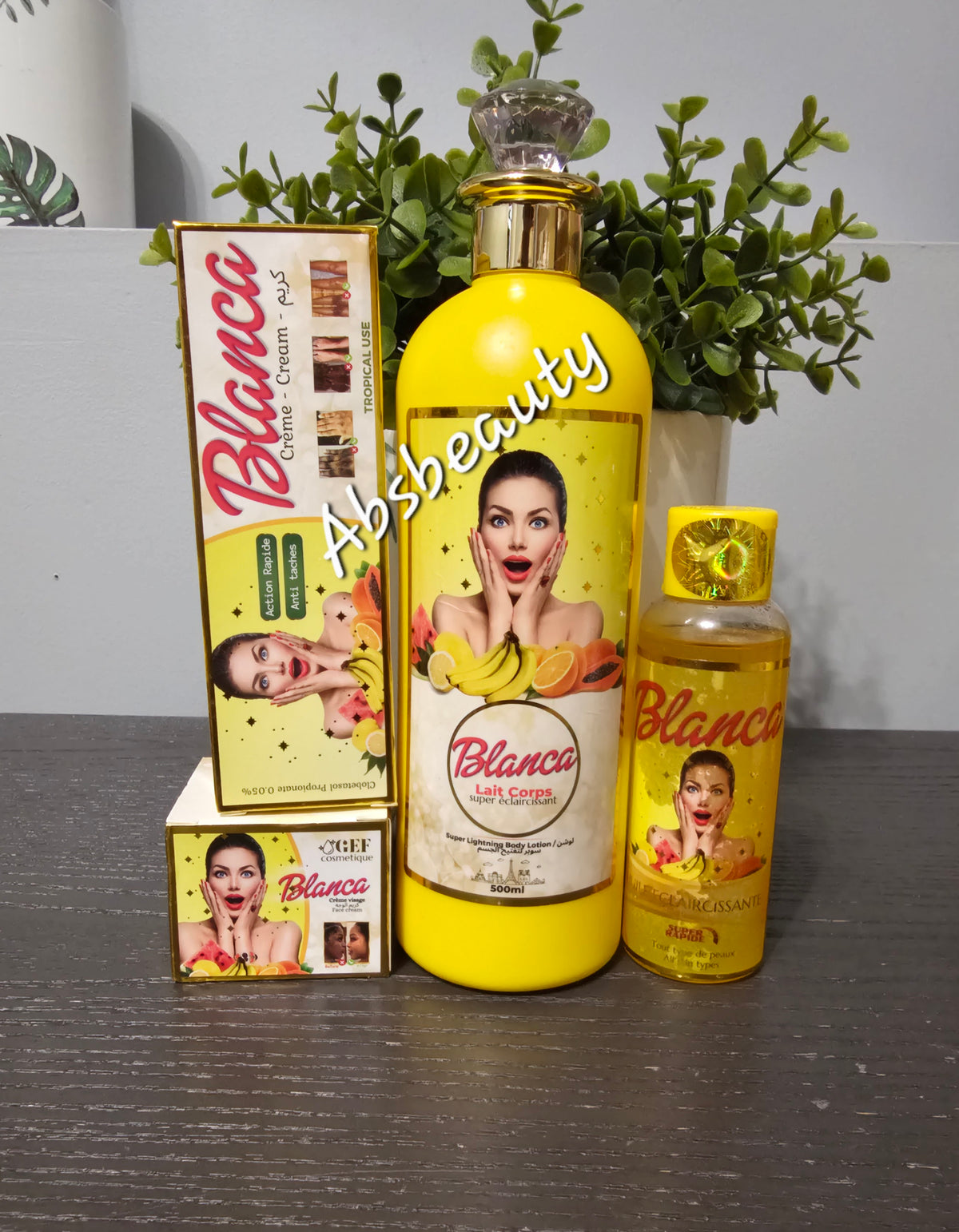 BLANCA Super Lightening Body Lotion,Body Oil ,Cream & Face Cream Set.💯👌 4PCS Set