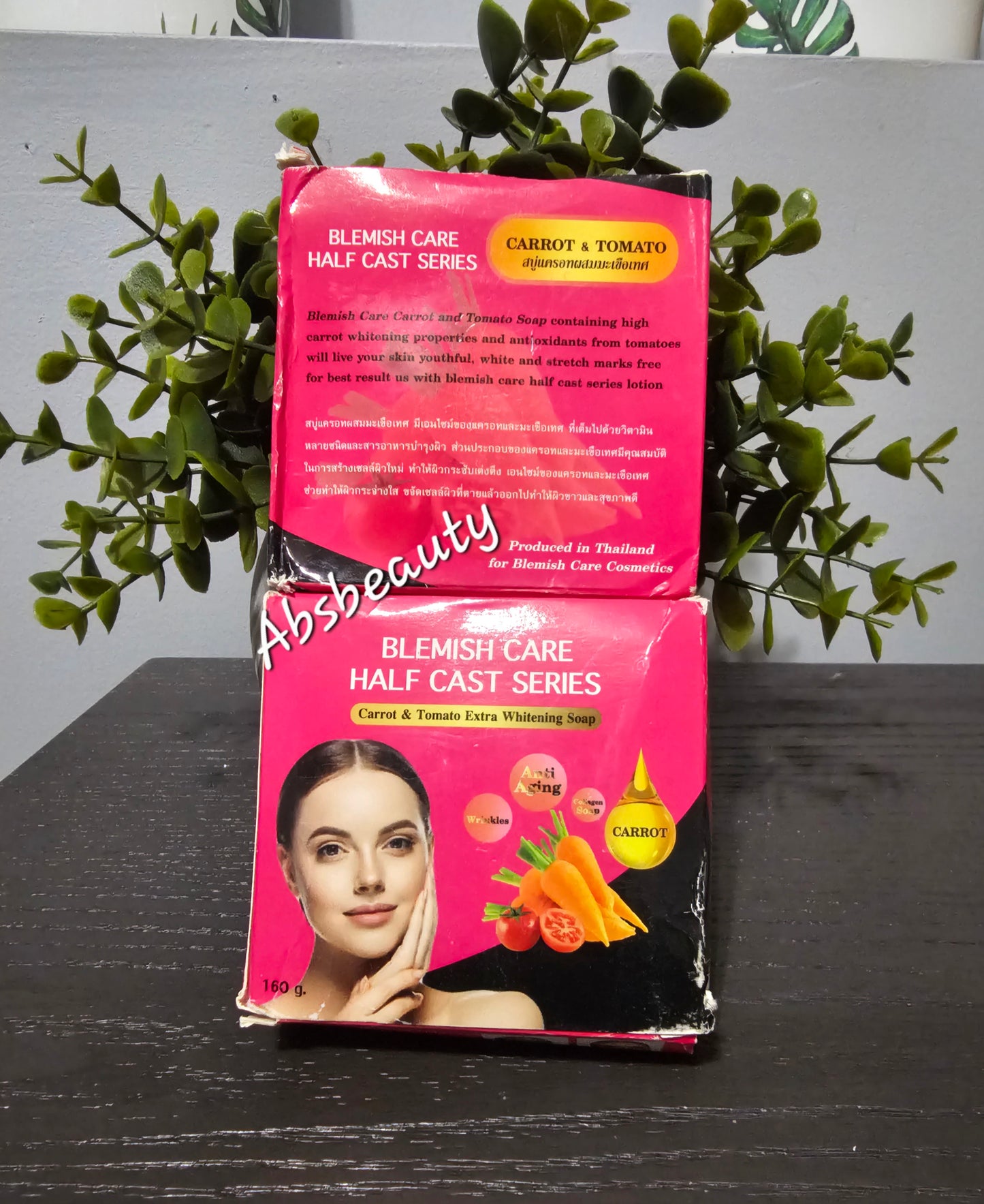 Blemish Care Half-C  Series Carrot & Tomato Whitening Body Soap. 1pc