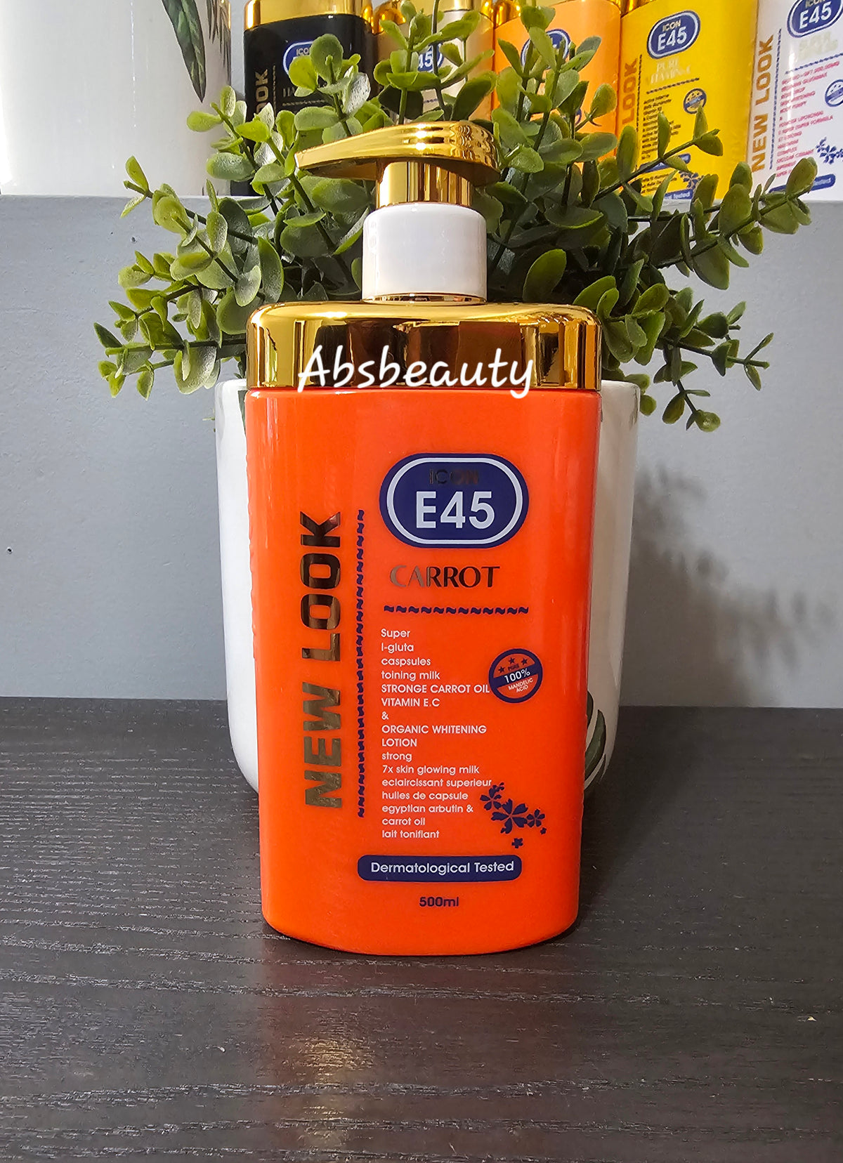 Icon E45 Whitening & Lightening Body Lotion New Look 500ml 1pc
